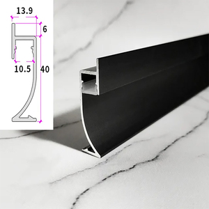 Hiện đại trang trí nội thất LED đường viền bóng khoảng cách Ốp chân tường trang trí trong nhà PVC Sàn Nhôm khách sạn LED ánh sáng - Product Image 2