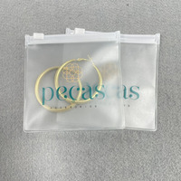 Bolsa de plástico de embalaje de PVC personalizada para ropa, bolsa pequeña con cremallera para joyería