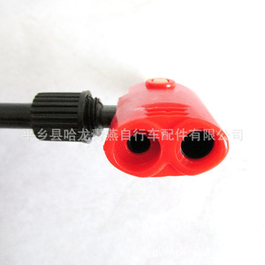 Adaptateur de valve de pompe à vélo, buse de pompe à air, connecteurs en plastique et en fer, durables pour sangle de gonflage de vélo de montagne - Product Image 2