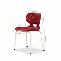 Chaise empilable moderne pour étudiants, chaises en plastique pour étudiants, mobilier de classe scolaire, lecture, écriture et usage quotidien pour les études