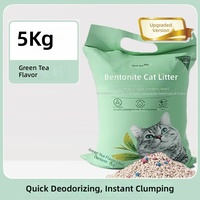 Litière pour chat en bentonite pour maisons multi-chats, grande capacité, sans poussière, agglomération rapide, facile à ramasser, faible dispersion