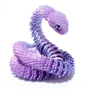 Juguetes de Serpiente de Acero Inoxidable Impresos en 3D Personalizados, 30cm/45cm/60cm, Víbora Móvil para Pascua, Navidad, Halloween - Product Image 2