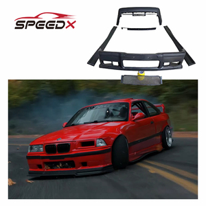 Mercedes 190E W201 EVO Body Kit aus Trocken-Kohlefaser: Stoßstangen (vorn/heck), Kotflügel & Seitendiffusoren Upgrade - Product Image 1