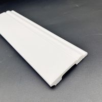 Plinthe en polystyrène PS pour sol, moulure décorative murale, profilé imperméable et résistant à l'humidité pour la décoration intérieure