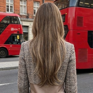 Perruque Lace Frontale 13x4 Exclusive, <span class=keywords><strong>Cheveux</strong></span> Longs Bouclés Châtain avec Mèches Blondes, Simulation Naturelle, Résistante à la Chaleur, Effet Cuir Chevelu Réaliste - Product Image 3