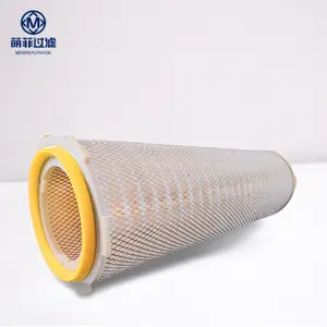 MengFei Cartucho de filtro de ar cilíndrico de mandril de seis orelhas preço de fábrica para máquina de limpeza de ar industrial