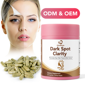 Chinaherbs Suplemento para la Claridad de la Piel, Fórmula para un Tono Uniforme y Reducción de Manchas Oscuras para Mujeres, con Glutatión, Vitamina C, Cardo Mariano, Cápsulas Veganas - Product Image 1