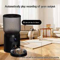 Distributeur automatique de nourriture intelligent pour animaux de compagnie 6L avec caméra intégrée, jouet laser interactif, bol en acier inoxydable, pour chats et chiens