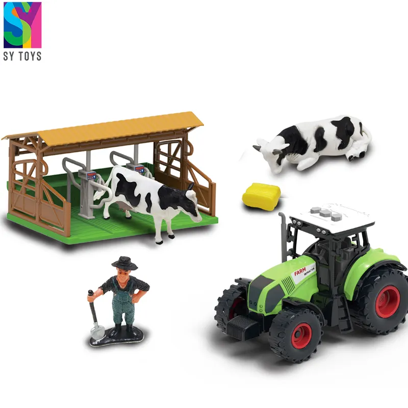SYメーカーキッズおもちゃ農場の組み合わせ新しいふり遊び教育動物農場動物セットおもちゃの家