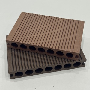Grooved Round Hollow Dual-design WPC Normal Decking <strong>Floor</strong> WPC Exterior <strong>Floor</strong> Covering for <strong>Terrace</strong> Patio - Product Image 4