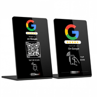Support de table NFC personnalisé avec code QR pour les avis clients et la promotion de votre entreprise