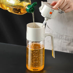 Logotipo personalizado 550ml 2-em 1 Pulverizador de azeite e distribuidor Leakproof Fine Mist Nozzle <span class=keywords><strong>Oil</strong></span> Spray Garrafa com Pourer para <span class=keywords><strong>Air</strong></span> Fryer - Product Image 3