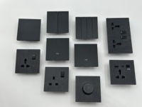 Nuevo Diseño Estándar del Reino Unido, Interruptor Eléctrico con Textura Cepillada de 20A, Interruptores y Enchufes con Acabado Pintado, Accesorio Eléctrico