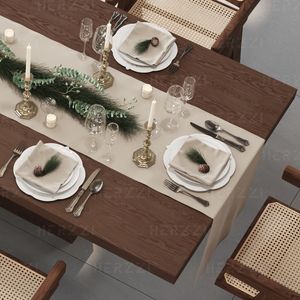 Bắc Âu rắn bàn gỗ hình chữ nhật máy tính xách tay bàn văn phòng thương mại Walnut nhà hàng bảng thiết lập - Product Image 6