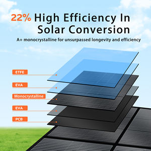 Sistema de energía solar de 100W 200W 400W para el hogar, sistema de paneles solares fotovoltaicos fuera de la red, generador solar, almacenamiento de energía, todo en uno. - Product Image 4