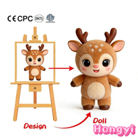 Peluche Golden Retriever personnalisée OEM ODM, jouet en peluche doux, poupée en coton PP, couverture pour enfants, emballage sous vide en vrac