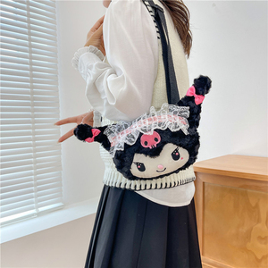 Trọng lượng nhẹ sang trọng Túi Kawaii phim hoạt hình mô hình lưới TRIM Crossbody tổ chức cho cô gái đi du lịch - Product Image 3