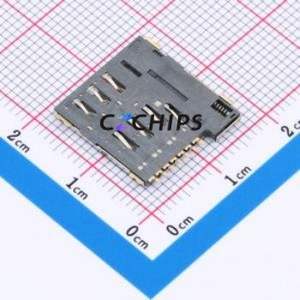 ASIM-002-7P SIM Card Connector SMD Connector Self-Return Type Micro SIM Card Card Holder 1.35mm - Product Image 2