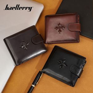 Cartera Corta para Hombre Baellerry Color Café Multifuncional con Compartimento para Licencia de Conducir Cartera de Negocios - Product Image 3