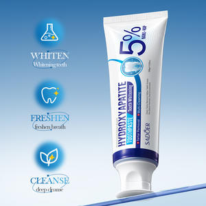 SADOER Dentifrice Solide Pêche <span class=keywords><strong>Anti</strong></span>-Caries Élimine les Dents Jaunes et le <span class=keywords><strong>Tartre</strong></span> Nettoie les Dents Haleine Fraîche - Product Image 2