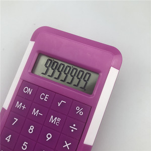 KK9200 Mini Calculator Blue 8 Digit Portable With Lanyard Battery Powered - Product Image 3