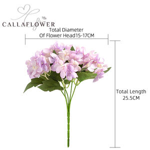 MW66790 Fleur artificielle Hortensia en soie Fleur de simulation Fleur de décoration pour Thanksgiving Récolte d'automne - Product Image 4