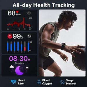 Smartwatch Uomo Donna in Plastica Magnetica Impermeabile IP68 con Oltre 120 Modalità Sportive, Batteria da 1000mAh, Autonomia di 100 Giorni, Monitoraggio del Sonno e della Frequenza Cardiaca 24/7 - Product Image 6