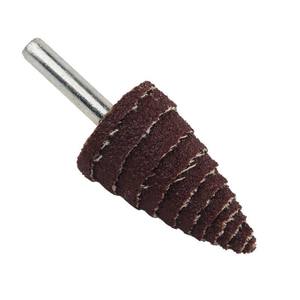 Cabezales de Pulido Espirales Cónicos con Vástago, Impulsores Abrasivos Metálicos con Vástago Puntiagudo para Pulido y Rectificado - Product Image 5