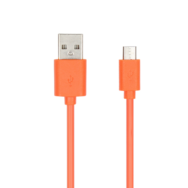 Customized Economic USB to V8 5P Micro USB Android Smart Mobile Phone Charger Cable Orange Type-c Usb Charging Cable