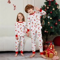 Pyjamas en coton anti-rétrécissement assortis pour toute la famille, pour bébés filles et garçons, Noël 2026