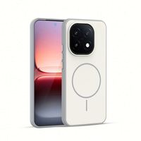 Coque de téléphone Iqoo15, à aspiration magnétique, antichoc, motif ondulé givré, deux en un, bord souple, plaque arrière rigide en acrylique