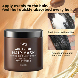 TWG profesyonel Argan yağı saç maskesi Anti bölünmüş onarım Argan yağı besleyici nemlendirici saç tedavi maskesi Argan yağı saç maskesi - Product Image 6