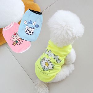 Gilet pour animaux de compagnie, en Polyester respirant, vêtements pour chiens et chats, motif de dessin animé, vêtements de printemps et d'été pour petits animaux de compagnie - Product Image 2