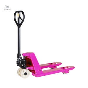 Chariot élévateur à palettes hydraulique personnalisé, fourche longue et courte, chariot élévateur manuel, SYNGE 2 tonnes, cylindre, pompe manuelle, allongement court - Product Image 6