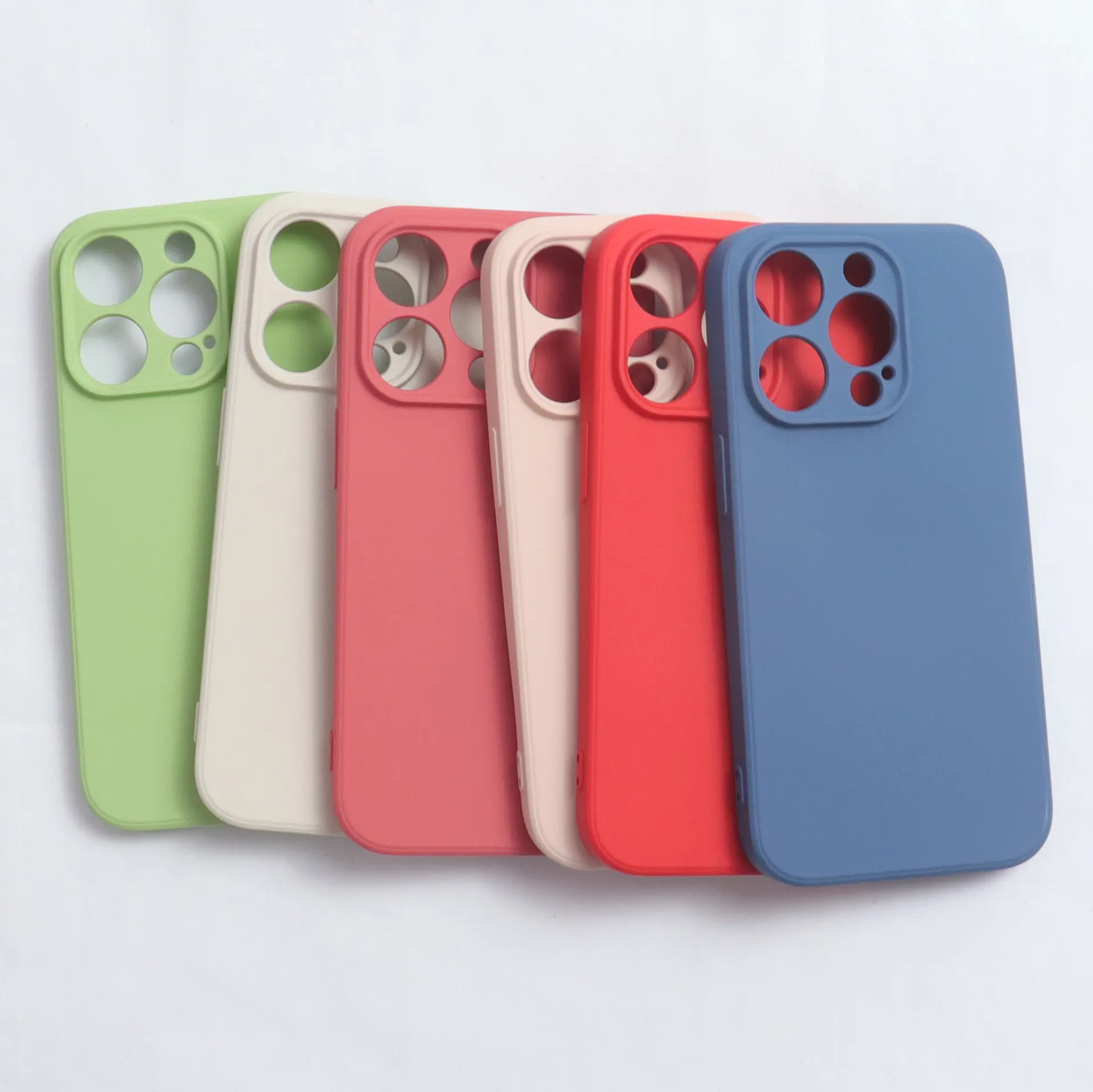 Pabrik grosir Frosted TPU warna-warni silikon casing ponsel untuk iPhone 14 13 12 11 Pro Max casing pelindung