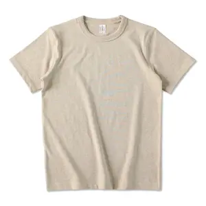 Camisetas lisas para impresión de logotipo personalizado, Camiseta de algodón pesado, camisetas de talla grande para hombre, camiseta con serigrafía personalizada para hombre