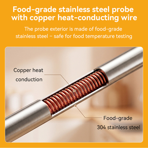 Thermomètre alimentaire numérique à lecture instantanée de type stylo avec sonde en acier inoxydable pour cuisine et barbecue <span class=keywords><strong>TP400</strong></span> - Product Image 2