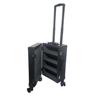 Étui de rangement pour cartes gradées à 4 rangées avec cadre en aluminium durable et roulettes pour SGC/BVG (OEM/ODM disponible)