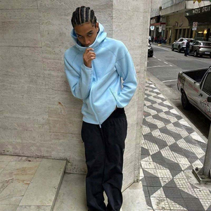 Conjunto de Sudadera con Capucha Reflectante Personalizada para Hombre, Ropa Deportiva Urbana con Franjas Luminosas, Fabricante de Ropa Deportiva <span class=keywords><strong>Tech</strong></span> <span class=keywords><strong>Noir</strong></span> - Product Image 3
