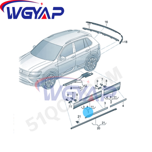 WGYAP porta anteriore inferiore modanatura OEM per Volkswagen Tiguan Allspace sedile <span class=keywords><strong>Tarraco</strong></span> 5NA 854 940 P RYP 5NA 854 939 P RYP - Product Image 5