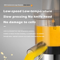 750 Commerciële Desktop Sapcentrifuge voor zachte, sappige vruchten, wortelen, slowjuicer met kernmotor voor gebruik in juicebars