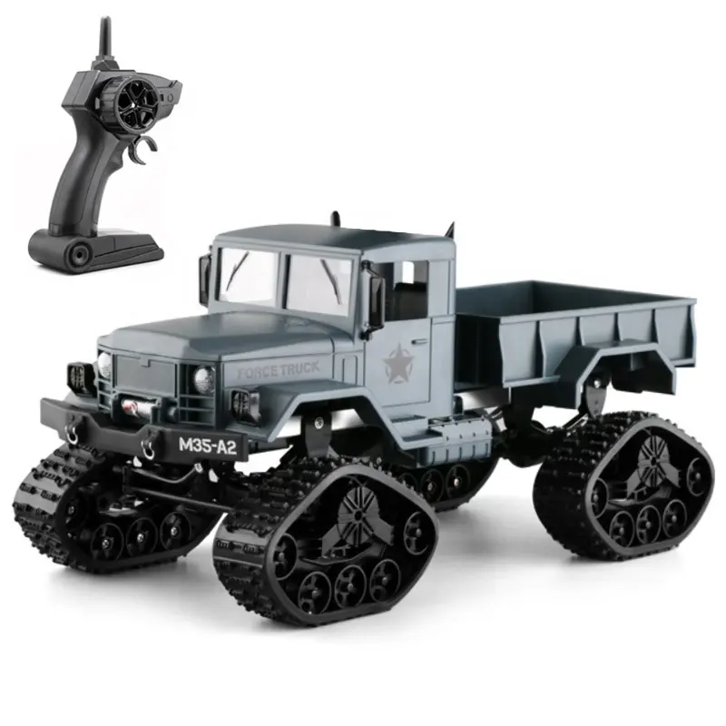 ZIGOTECH 2.4G FY001B 4WD Remote Control Jeeps Toys In Mud Rock Crawler Military Truck Rc