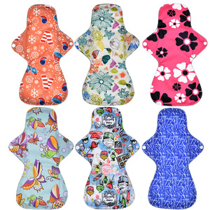 Heißer Verkauf Wieder verwendbares wasch bares Tuch Menstruation periode Pads Bambus kohle Baumwolle Damen binde - Product Image 2