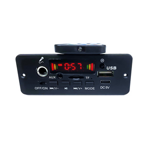 2*5W Amplificador DIY MP3 Decodificador Placa <span class=keywords><strong>Bluetooth</strong></span> Music Player Carro FM Módulo de Rádio Microfone TF USB Módulo Amplificador MP3 - Product Image 3