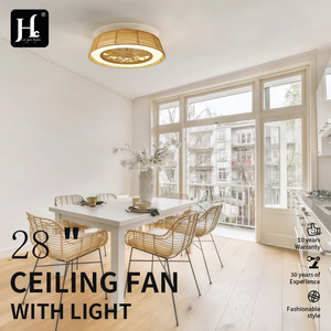 Wooden <b>Ceiling</b> <b>Light</b> LED Warm White 3500K Rustic Style Surface Mounted 220V Large Size for Living Room - Product Image 6