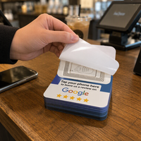Carte NFC RFID personnalisée avec impression de logo Leadercolor LDF-100100C, carte de médias sociaux, carte d'accès en acrylique imperméable, contrôle d'accès