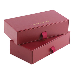 Sang trọng cứng nhắc ngăn kéo hộp trượt kéo ra món quà trang sức bao bì hộp - Product Image 2