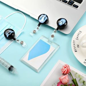 ABS Heavy Duty Retractable Badge Reel with 65-70cm Cord Alligator Clip Medical ID Card <b>Holder</b> for Doctor Nurse Office Use - Product Image 5