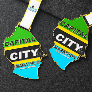 Prix de la médaille d'or du marathon de <span class=keywords><strong>Dodoma</strong></span>, Tanzanie, sur la carte de la ville - Product Image 4