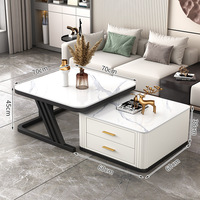Table basse, meubles de salon, usage domestique, plateau en bois, pliable, design moderne, simple, luxe léger